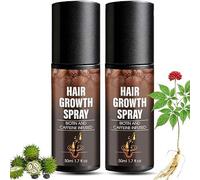 Halo Growth Spray - Biotin & Caffeines Formula with He Shou Wu, Castor Oil & Ginger Extract - Promotes Thicker, Fuller, Healthier - for Men & Women, All Hair Type