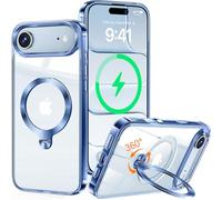 HaloArt 360° Girevole Supporto Magnetica Cover per iPhone Air [Stabile CD Anello Supporto per MagSafe] [N.1 Potenza Magnetica & Protezione Militare] Custodia Protettiva Antiurto Sottile, Blu