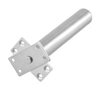 HaloModora Chiudiporta tubolare automatico nascosto con molla a catena per porte tagliafuoco interne, finitura argento, chiusura ammortizzata (argento)