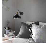 HALOPNCT Lampade a Parete Luci a LED Wireless Batteria Dimmetti azionati con Telecomando Interno per camere da Letto corridoio del Soggiorno (Black 1 Pacco)