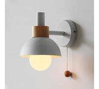 HALOPNCT Luce da Parete per Camera da Letto Semplice con Interruttore a Traino Nordic Moderno Bagno vanità Specchio Letto per Camera da Letto Soggiorno Cucina Studio di Studio Lampada
