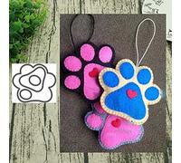 Haloppe Fustelle da taglio in metallo fai da te Scrapbooking, stampa zampa di cane metallo fustelle da taglio fai da te Scrapbooking goffratura carte di carta Stencil -