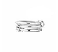 Halora Anelli Spinelli in argento da donna, con zirconia cubica, anelli per pollice, anelli nuziali, misura 6-10, 7 (N1/2), Ottone, Nessuna pietra preziosa