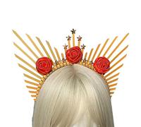 Halos Corona Fasce per capelli in lega di resina Cerchio per capelli in resina Cerchio per capelli per donne ragazze copricapo vintage cerchietto per capelli per trecce fascia