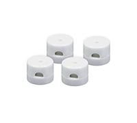 HALOTEC | Pack 4 Fermacavi da Parete per Cavo Tessile | Colore Bianco | Clip per Cavi per Montaggio a Parete o Soffitto | Sicurezza e Stabilità | Decorazione per Cavi Elettrici di Lampade