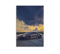 HALOUB Hypercar Poster per Bugatti Chiron Sport Car Race Car Quadro decorativo su tela, decorazione da parete e camera da letto, 50 x 75 cm
