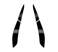 HALOUJQK Sopracciglia per Fari Auto per VW Golf 6 MK6 GTI R 2008-2012, Sopracciglio Faro per Auto, Faro Anteriore Palpebre per Auto, Copertura per Faro Sopracciglio Palpebre,B/Gloss Black
