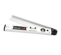 HaloVerde Cercatore angolare digitale pieghevole da 400 mm, misuratore di livello elettronico da 0° a 225° con display LCD, goniometro digitale per l'edilizia e l'ingegneria