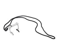 HaloVerde Clip per Naso per Immersione Angolo di 25 Gradi per Adattamento al Viso, Una Clip per Naso Anti smarrimento con Cinturino Sicuro per l'allenamento, Un Tappo per Naso per (Argento)