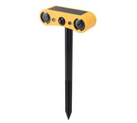 HaloVerde Deterrente per animali esterno con allarme 129 dB e strobo per giardini/fienili/capannoni, un allarme con sensore di movimento solare con raggio di rilevamento 5 a 8