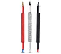 HaloVerde Kit di Strumenti per la Riparazione di Orologi, 3 Pezzi Pressatore per Orologi con 5 Dimensioni dei Fori per il Montaggio delle Lancette, Strumenti di Riparazione per