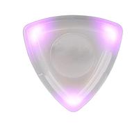 HaloVerde Luminous Guitar Pick Glossy Burr Free for Smooth Play Low Power Consumption Light Up Performance Acoustic Electric Bass (Purple)