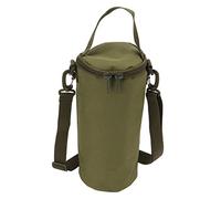 HaloVerde Organizer per attrezzatura da campeggio con tracolla regolabile per luci da campeggio e taniche di carburante, una versatile borsa per bombole di gas per viaggi, nylon (Verde)