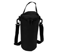HaloVerde Organizer per attrezzatura da campeggio con tracolla regolabile per luci da campeggio e taniche di carburante, una versatile borsa per bombole di gas per viaggi, nylon (Nera)