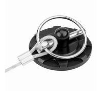 HaloVerde Perno per cofano in lega di alluminio CNC con struttura lavorata, fissa il cofano del veicolo, installazione facile da incollare, kit di blocco perno per cofano (Nera)