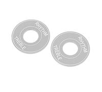 HaloVerde Piastra interruttore a levetta per chitarra elettrica con rondella in alluminio per alti ritmici, questo anello piastra interruttore per chitarra è una parte di ricambio (Silver)