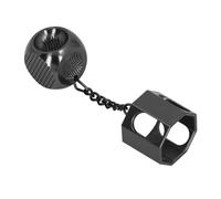 HaloVerde Scatola per Gessetto per Stecca in Lega di Alluminio e Porta Gessetto da Biliardo Magnetico con Sistemi Sicuro per Migliorare Il Gioco nei Giochi di Biliardo, Consente (Nera)