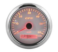 HaloVerde Tachimetro GPS marino, display LCD da 85 mm Contachilometri resistente alle intemperie 0-60 MPH/H per roulotte e barche, 9-32 V