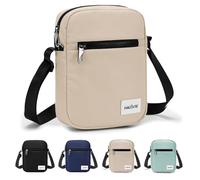 HALOVIE IHIKER3 - Borsa a Tracolla Unisex Antifurto Piccola | Mini Borsello Crossbody Sling Messenger per Uso Quotidiano, Commute, Scuola e Viaggi (3L, kaki)