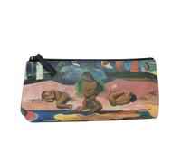 Halta Definizione - Astuccio Portatutto, in Tessuto Stampato con un'Opera d'Arte di Gaugin, con Chiusura a Zip, Ideale per Contenere Oggetti e Accessori, 22 x 10 H x 5,5 cm, Mahana