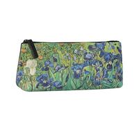Halta Definizione - Astuccio Portatutto, in Tessuto Stampato con un'Opera d'Arte di Van Gogh, con Chiusura a Zip, Ideale per Contenere Oggetti e Accessori, 22 x 10 H x 5,5 cm, Iris