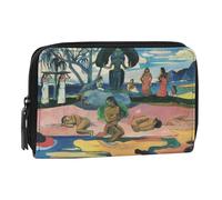 Halta Definizione - Portafoglio Zip Around, Portafoglio in Tessuto Stampato con un'Opera d'Arte di Gaugin, con 4 Spazi Porta Banconote e 1 Tasca Chiusa, Chiusura a Zip, 16x10,5Hx2 cm, Mahana