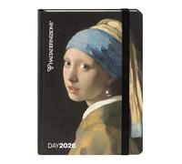 HALTADEFINIZIONE - Agenda Mini Giornaliera 12 Mesi, Agenda 2026 con Copertina Stampata con un'Opera d'Arte di Monet, Chiusura ad Elastico, Doppio Segnalibro e 352 Pagine, 11 x 15.3 cm, Orecchino