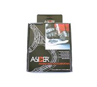 Halte per Schiena Benzina A-SIDER Kawasaki Silver per Moto