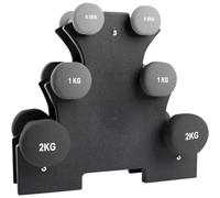 Halteri in neoprene con supporto VirtuFit Gris 3x10x28 cm