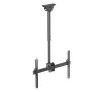 HALTERUNGSPROFI DHS6001 - Supporto da soffitto inclinabile, girevole a 360°, per 40, 42, 46, 47, 50, 55, 60, 63, 65, 70 pollici, TV VESA fino a 600 x 400, ideale per LCD LED TV 4K UHD