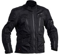 Halvarssons Gruven impermeabile Moto Tessile Giacca, nero, taglia 48 per maschi