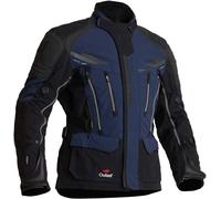 Halvarssons Mora impermeabile Moto Tessile Giacca, nero-blu, taglia 50 per maschi
