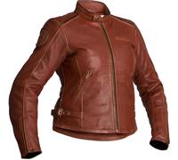 Halvarssons Nyvall Giacca da donna in pelle per moto, marrone, taglia 40 per donne