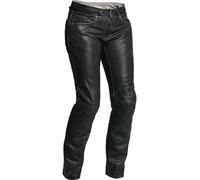 Halvarssons Seth Pantaloni da donna in pelle da moto, nero, taglia 40 per donne