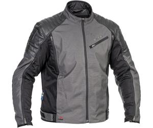 Halvarssons Solberg impermeabile Moto Tessile Giacca, nero-grigio, taglia 48 per maschi