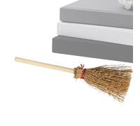 Halween Broomstick Prop - Vintage Witch Broom Accent, Decorative Seasonal Piece | Display Di Paglia Artigianale Per Teatro Mascherato, Cabina Fotografica, Accento Per Il Percorso Del Giardino, Decoraz