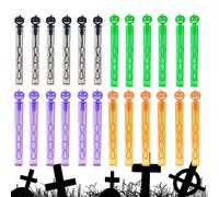 Halween Bubble Wands - 24 Pezzi Per Bambini Halloween Bubble Wands | Giocattoli Per Forniture Per Soffiatore Portatile Per Feste Di Compleanno Attività Estive Per Bambini Di Pasqua Fuori Dalla Clas