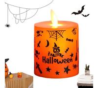 Halween Graffiti Candlelight - Lantern LED con effetto fiamma | Lampada deco per dentro e fuori | Accensione Halloween operata a batteria | Atmosfera inquietante per festa e casa