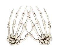 Halween Skeleton Hands Decore, Ornamenti per Le Mani di Scheletro realistici per la Decorazione di Halloween, per Case infestate, portici, mensole, scrivanie e davanzale, Accessorio stagional