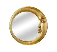 Halween Vanity Mirror - Antique Crescent Style, Artistic Witch Moon Décor, Elegante Accento Vintage, Apparecchio Leggero Compatto | Organizzatore Dello Specchio Vanità Montato A Parete Per Il Dormitor