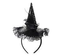 Halween Witch Head Abch - Cute Witch Hat Headband | Cerchio In Pizzo Di Paillettes Per Ragazze E Donne | Elegante Copricapo Di Costume Di Halloween Per Festa, Cosplay O Travestimento Di Natale | Acces