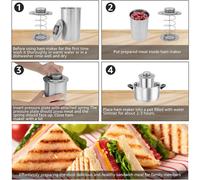 Ham Maker Meat Press Cooker with A Thermometer Round Shape Deli Meat P
