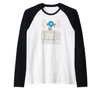 Ham Radio CW Professional Brass Pounder Morse Code Maglia con Maniche Raglan