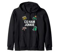 Ham Radio Operator CQ Ham Junkie Amateur Broadcaster Felpa con Cappuccio