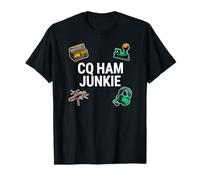 Ham Radio Operator CQ Ham Junkie Amateur Broadcaster Maglietta