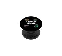 Ham Radio Operator CQ Ham Junkie Amateur Broadcaster PopSockets PopGrip Adesivo