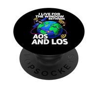 Ham Radio Satellite AOS LOS Acquisition Signal Design PopSockets PopGrip Adesivo