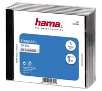 Hama - 00044744 - Custodie Per Cd Standard, 5 Pezzi, Nere