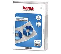 Hama 00083892 Pack di 5 Slim Custodie Doppie per Dvd Trasparente