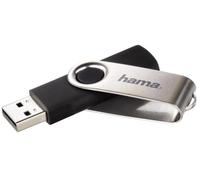Hama - 00108071 - Chiavetta Usb 2.0 Rotante 128Gb - 10 Mb/s, Nero/Argento